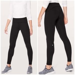 NWOT Lululemon Fast as Fleece Legging Black Size 8